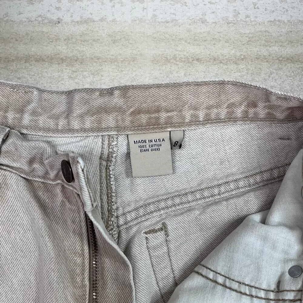 Vintage Y2K Calvin Klein Jeans 26x32 Relaxed Fit Tan Denim Made in USA - Picture 4 of 4